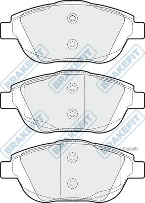 APEC BRAKING Bremžu uzliku kompl., Disku bremzes PD3256